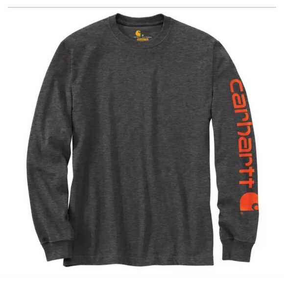 CARHARTT Men's Loose Fit Heavyweight Long-Sleeve T-Shirt Size S - Picture 1 of 8